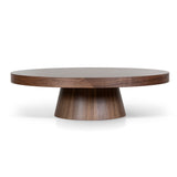 Erna 1.1m Round Coffee Table - Walnut Coffee Table Century-Core