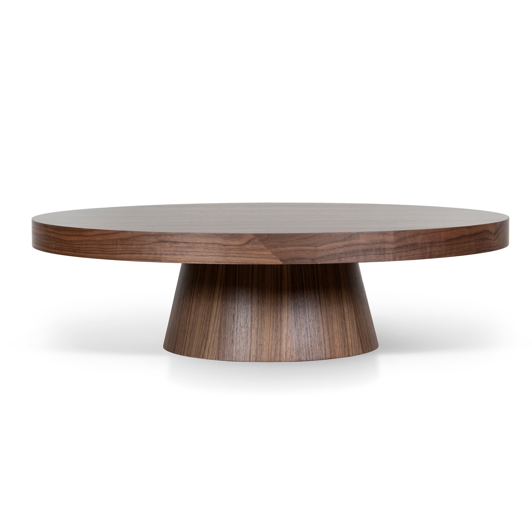 Erna 1.1m Round Coffee Table - Walnut Coffee Table Century-Core