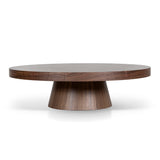 Erna 1.1m Round Coffee Table - Walnut Coffee Table Century-Core
