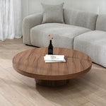 Erna 1.1m Round Coffee Table - Walnut Coffee Table Century-Core