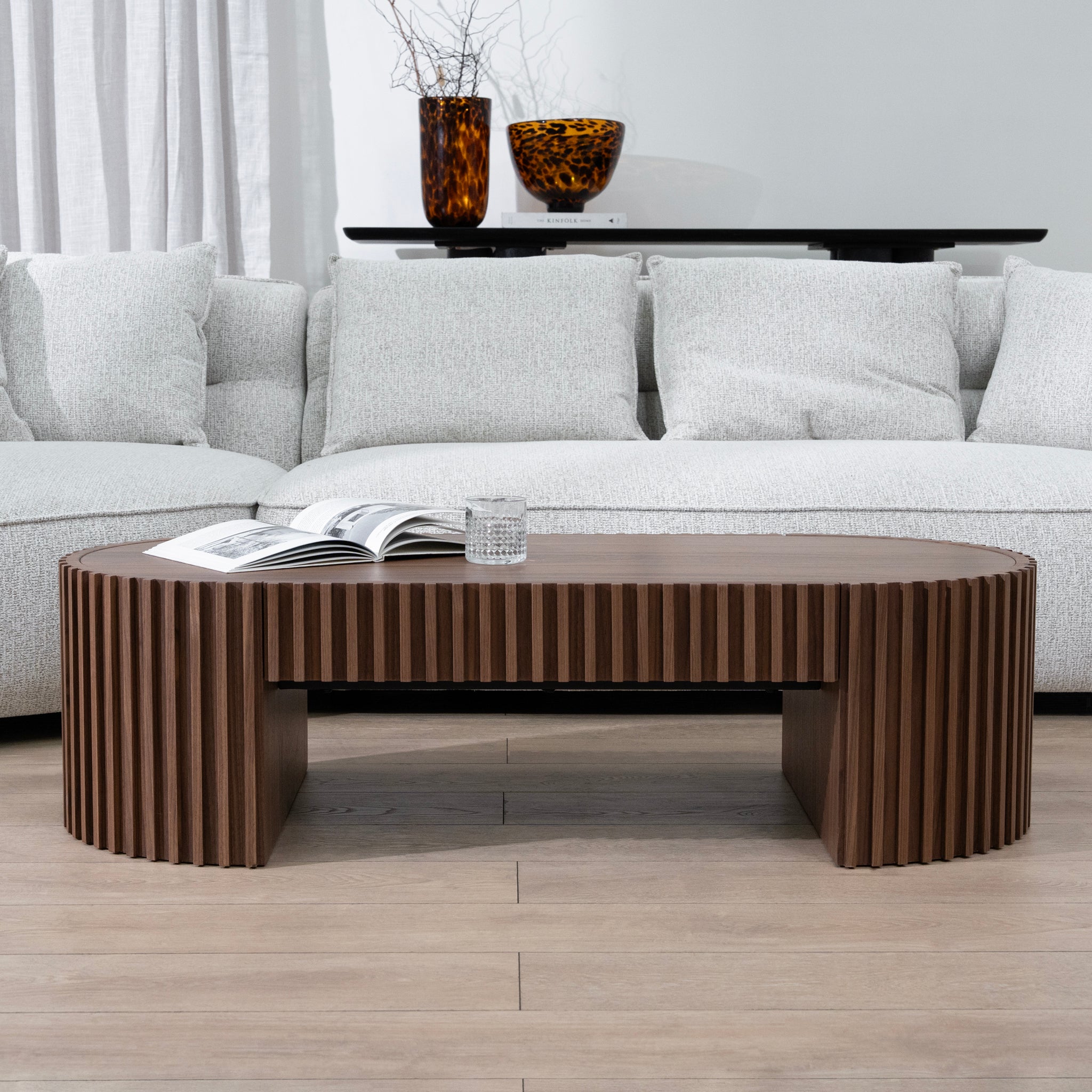 Maggie 1.3m Coffee Table - Walnut Coffee Table Century-Core