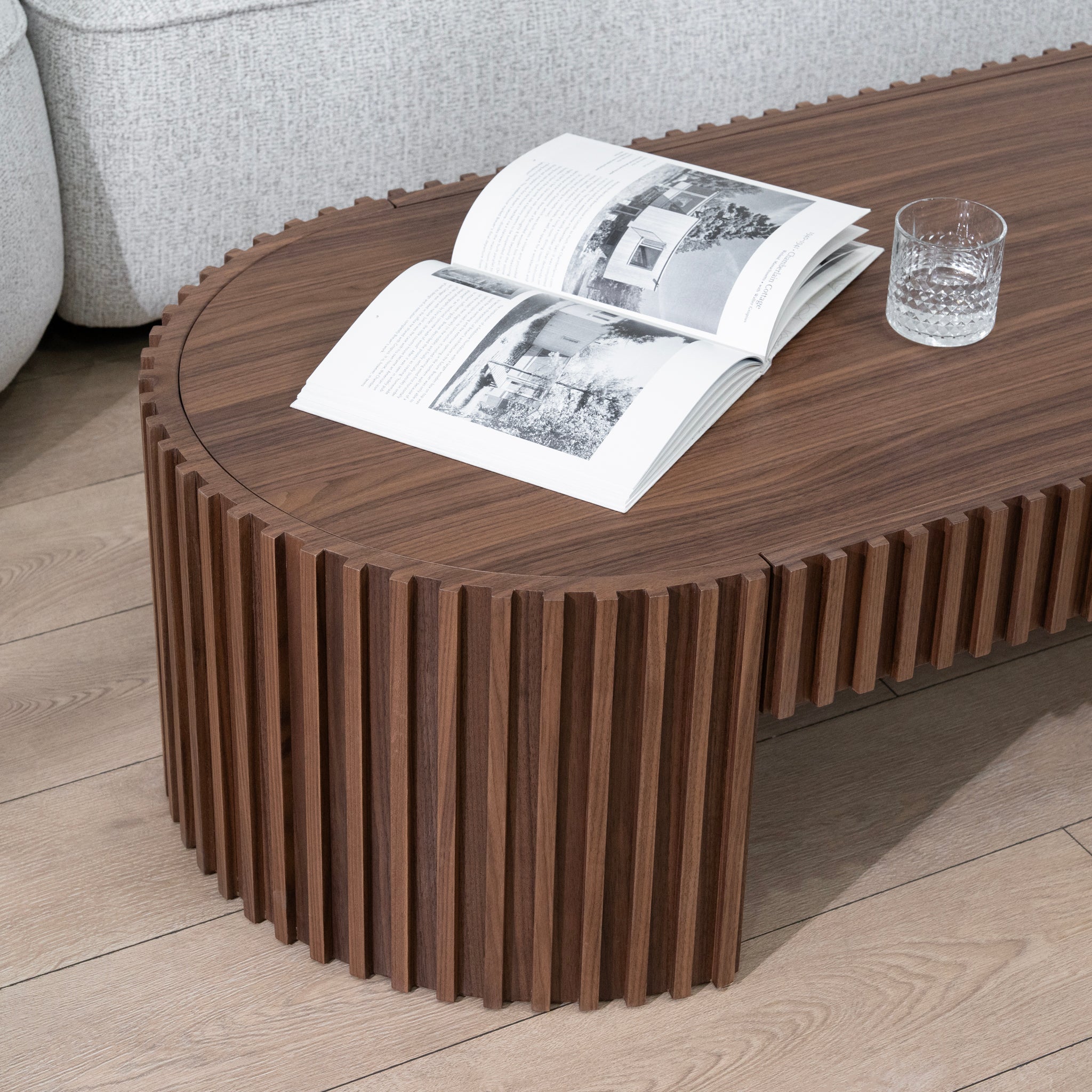 Maggie 1.3m Coffee Table - Walnut Coffee Table Century-Core