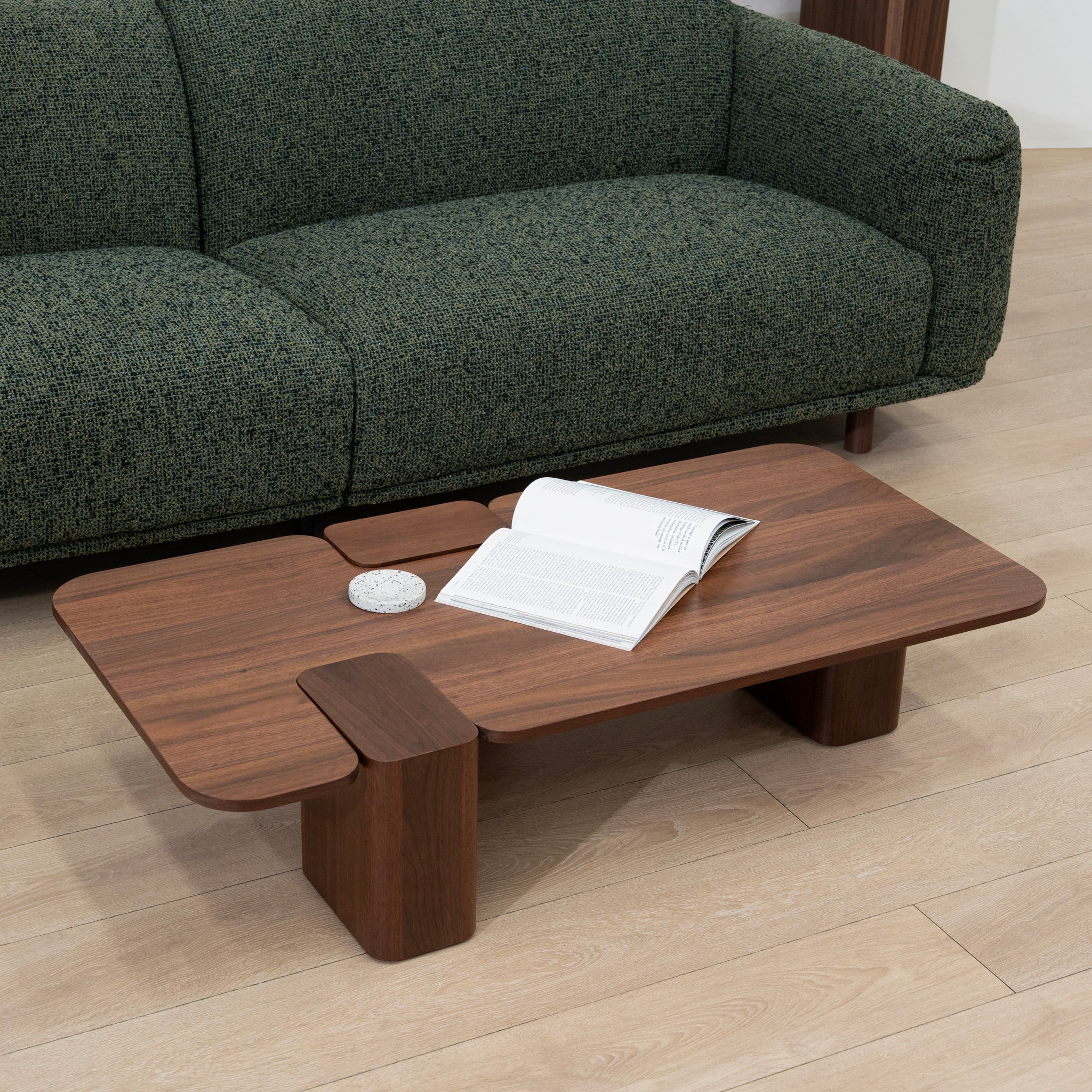 Lunara Coffee Table - Walnut Coffee Table IGGY-Core