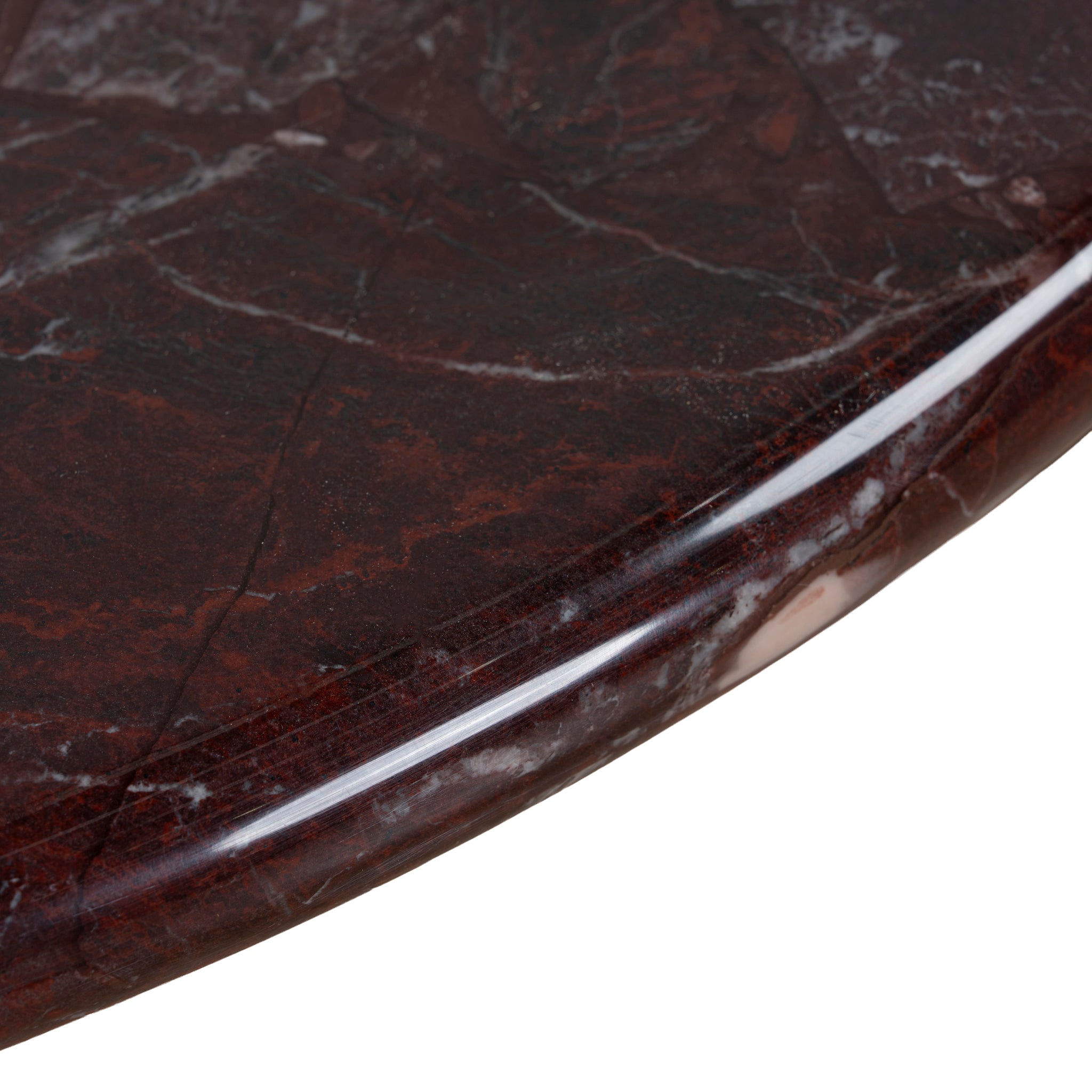 Marbela Nested Rosso Levanto Marble Coffee Table - Walnut Coffee Table NY-Core