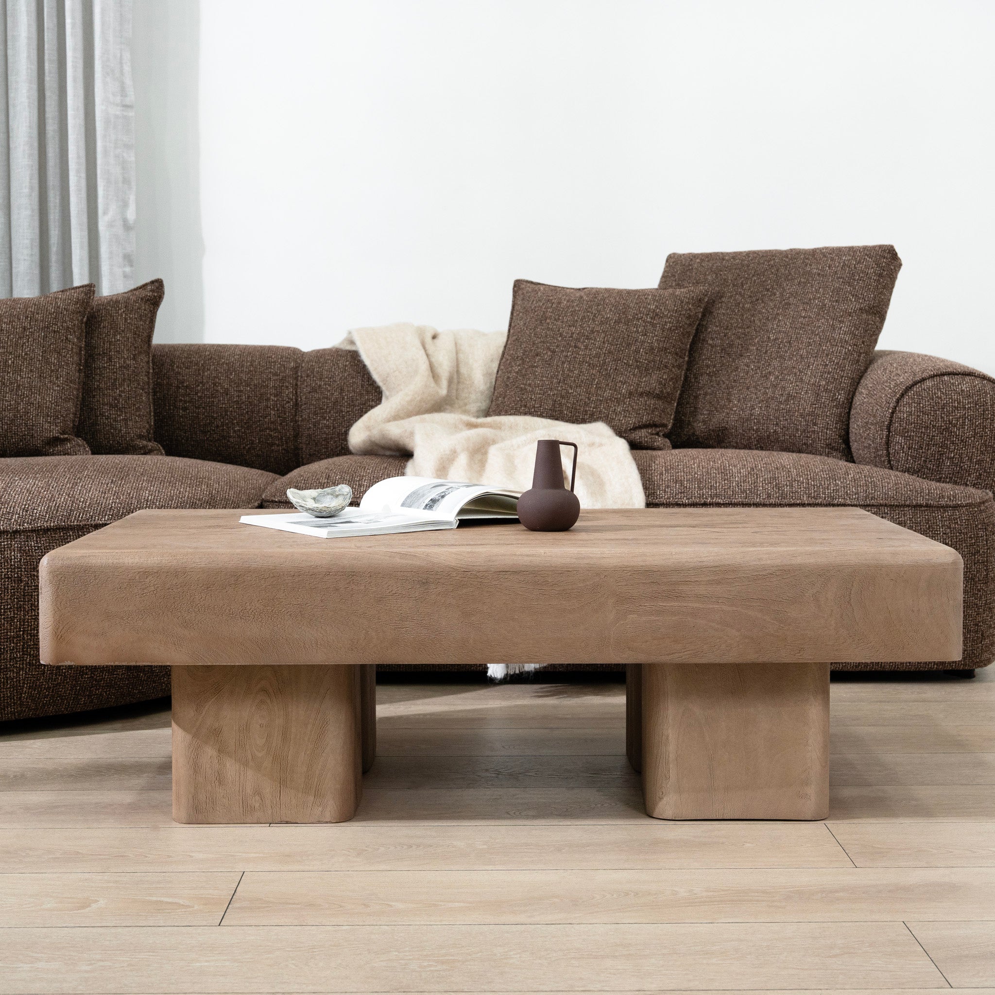 Kavaro 1.2m Coffee Table - Natural Coffee Table Rebhi-Core