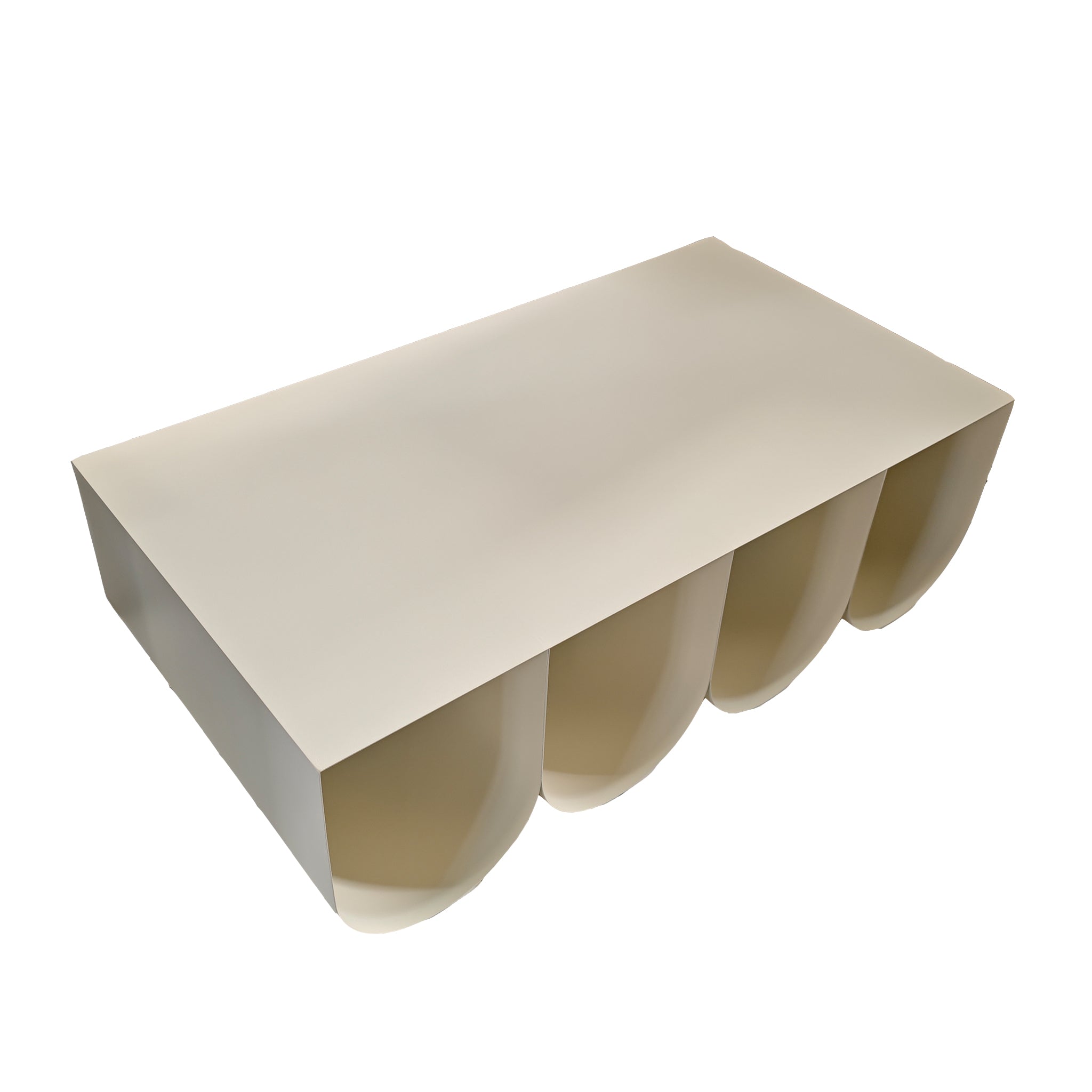 Vionta 1.1cm Coffee Table - Ivory White Coffee Table Bo Craft-Core