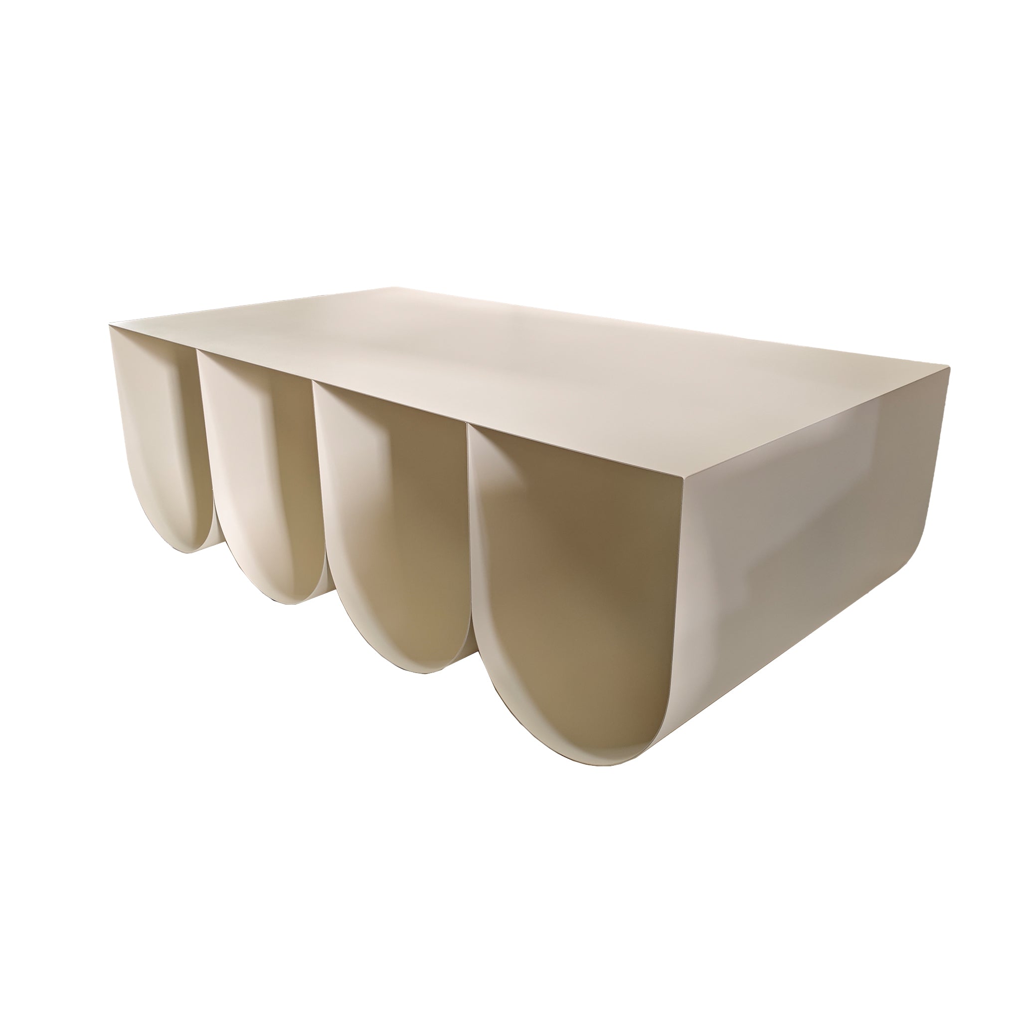 Vionta 1.1cm Coffee Table - Ivory White Coffee Table Bo Craft-Core