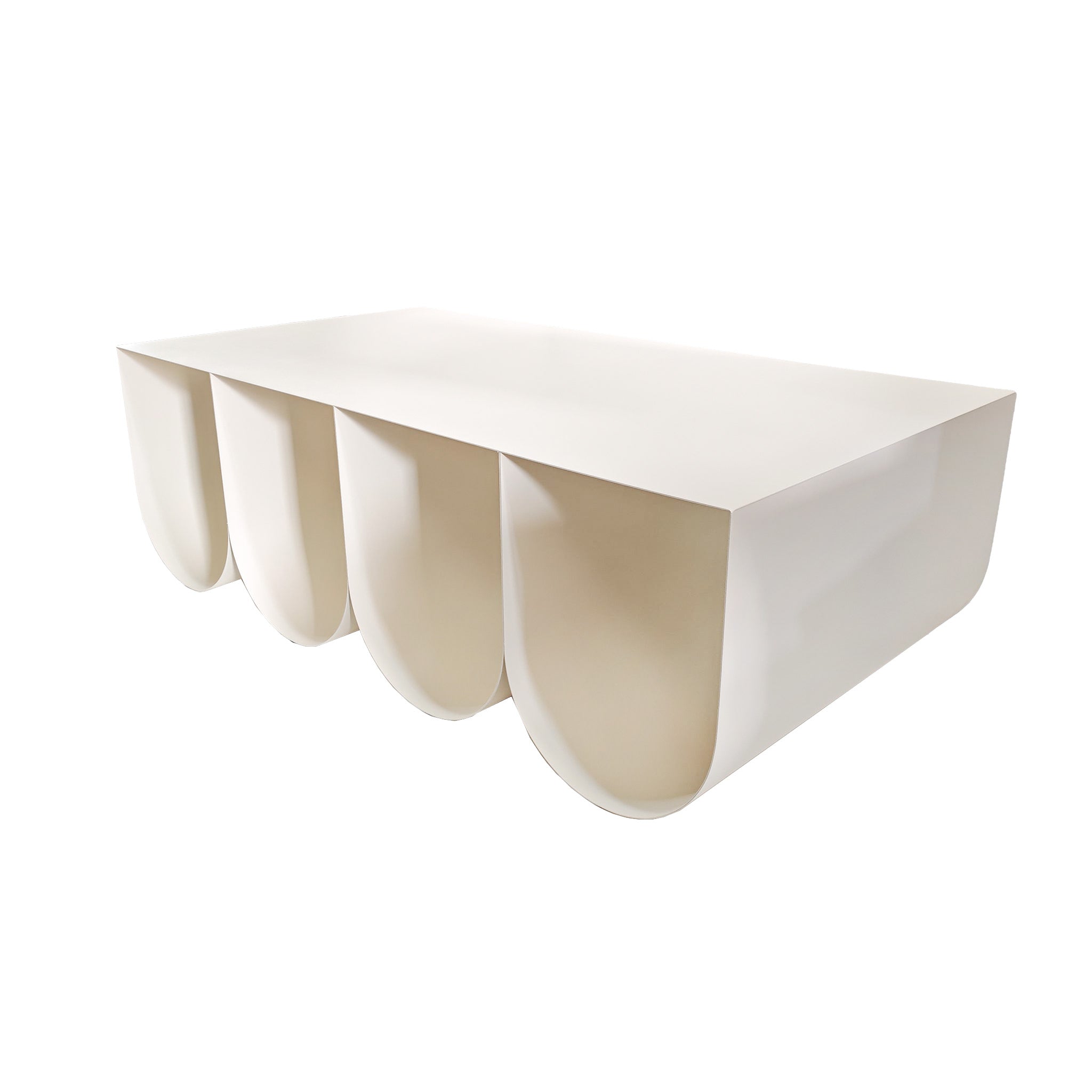 Vionta 1.1cm Coffee Table - Ivory White Coffee Table Bo Craft-Core