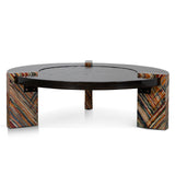 Callisto 93cm Round Coffee Table - Black Coffee Table NY-Core
