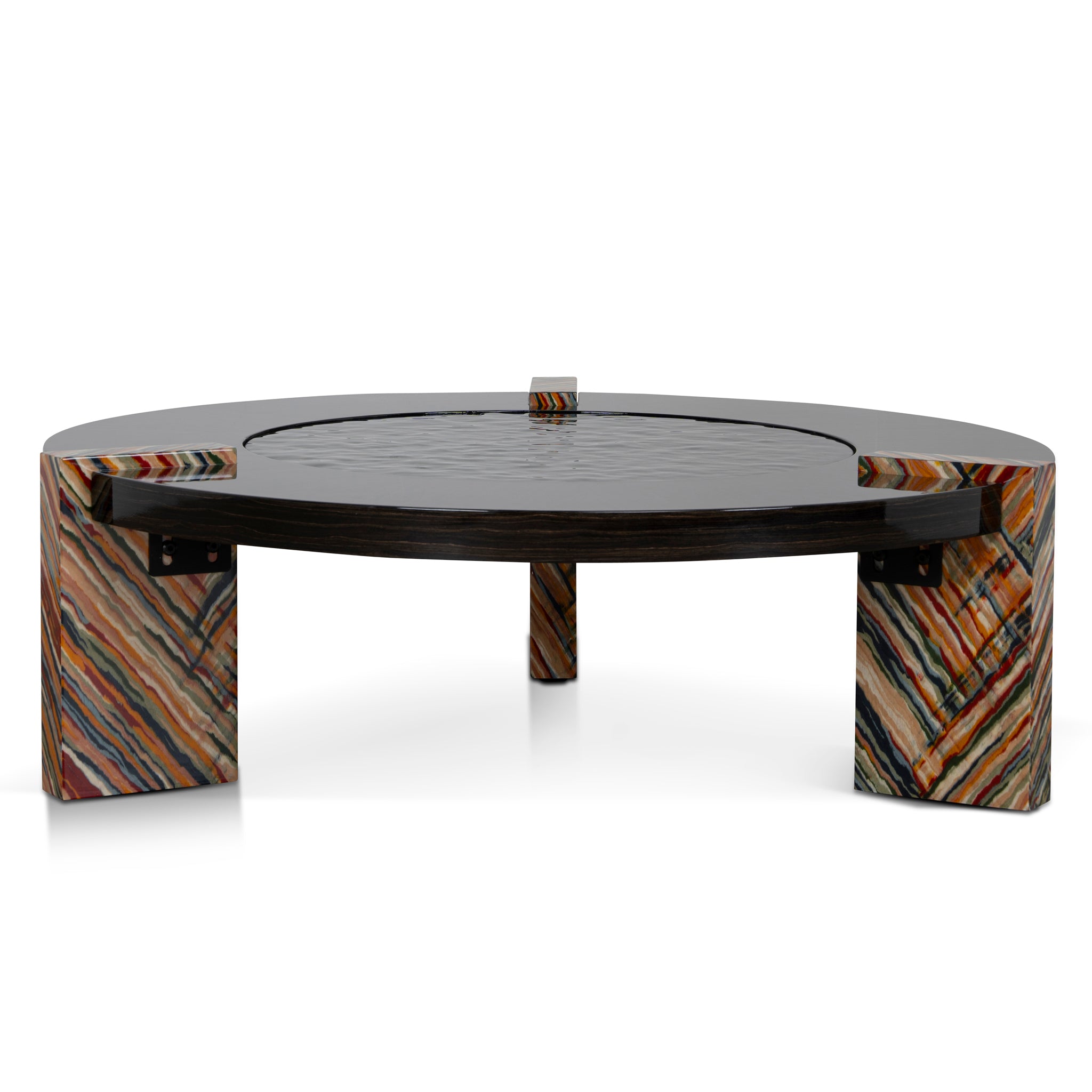 Callisto 93cm Round Coffee Table - Black Coffee Table NY-Core