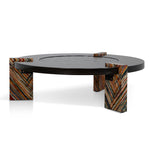 Callisto 93cm Round Coffee Table - Black Coffee Table NY-Core