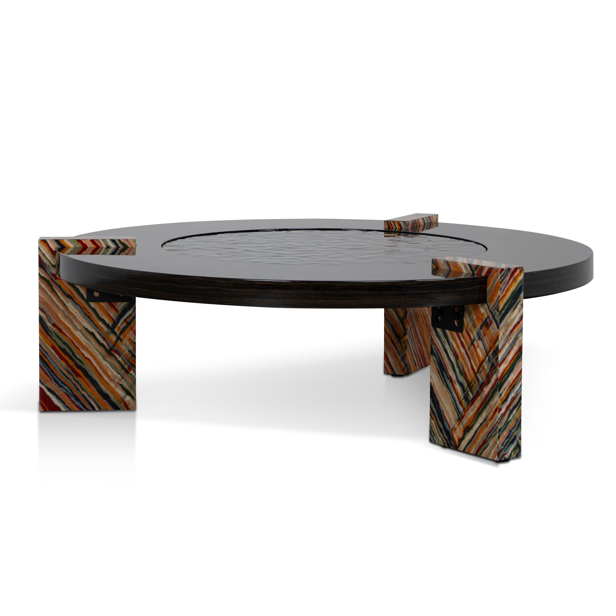 Callisto 93cm Round Coffee Table - Black Coffee Table NY-Core