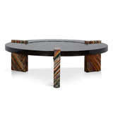 Callisto 93cm Round Coffee Table - Black Coffee Table NY-Core