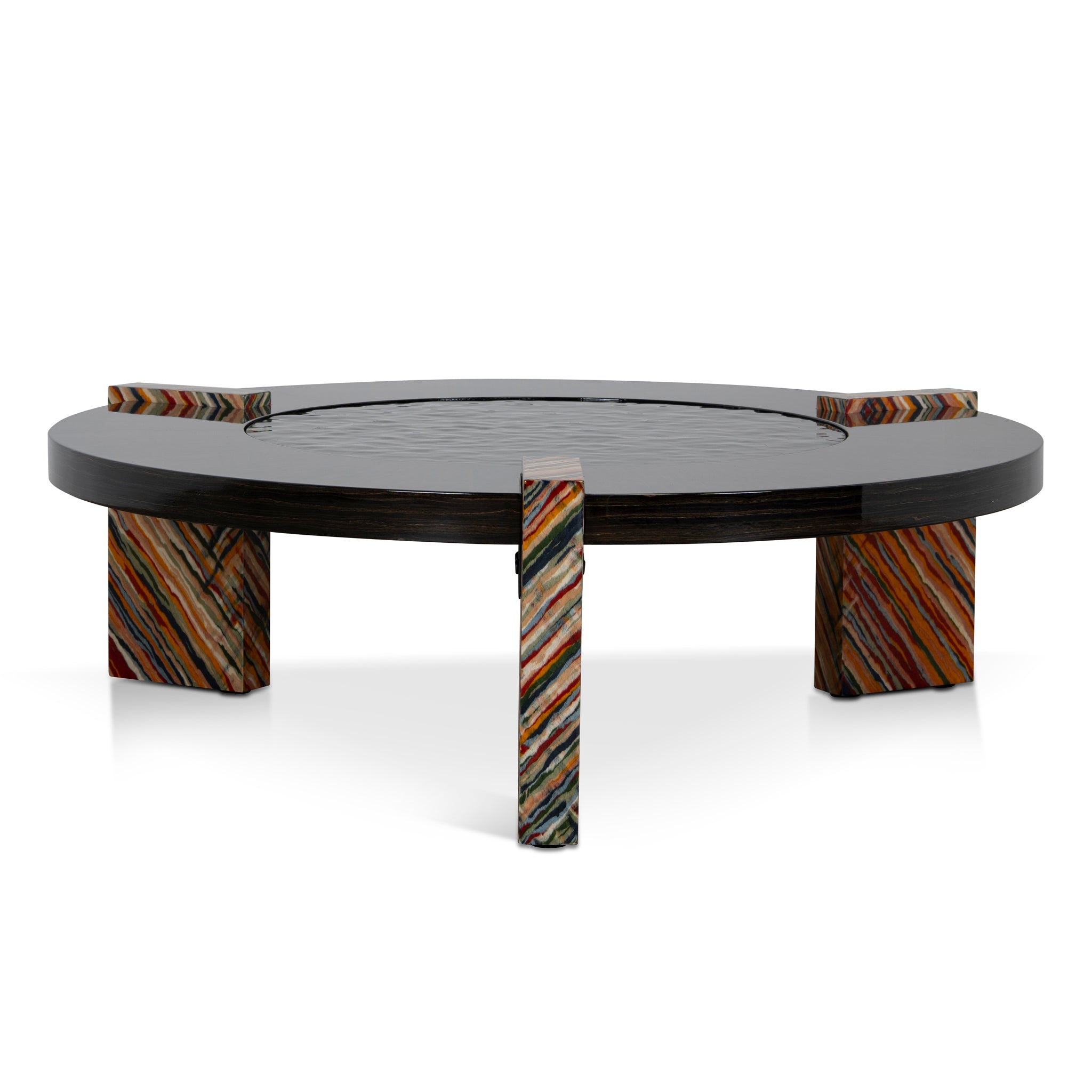 Callisto 93cm Round Coffee Table - Black Coffee Table NY-Core