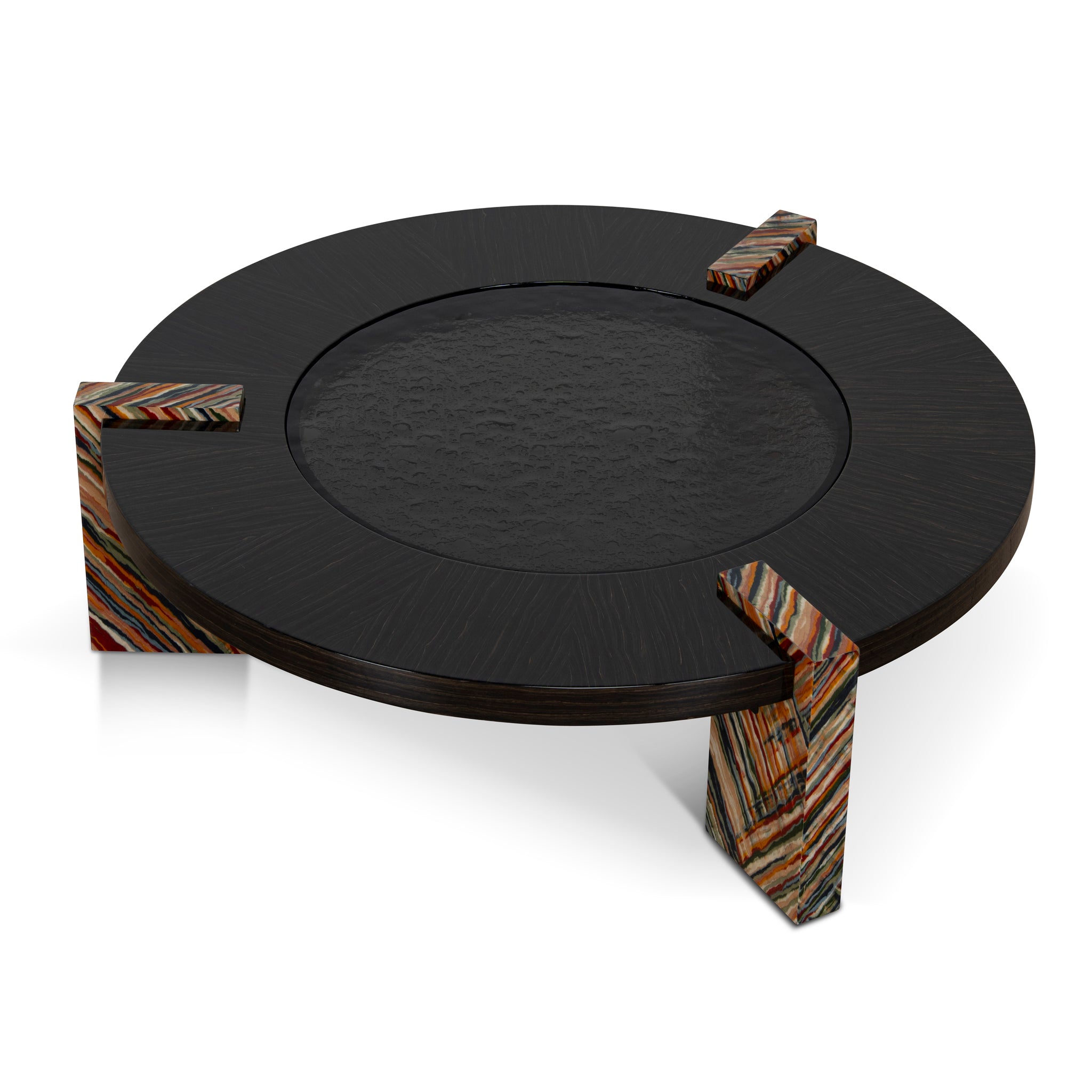 Callisto 93cm Round Coffee Table - Black Coffee Table NY-Core