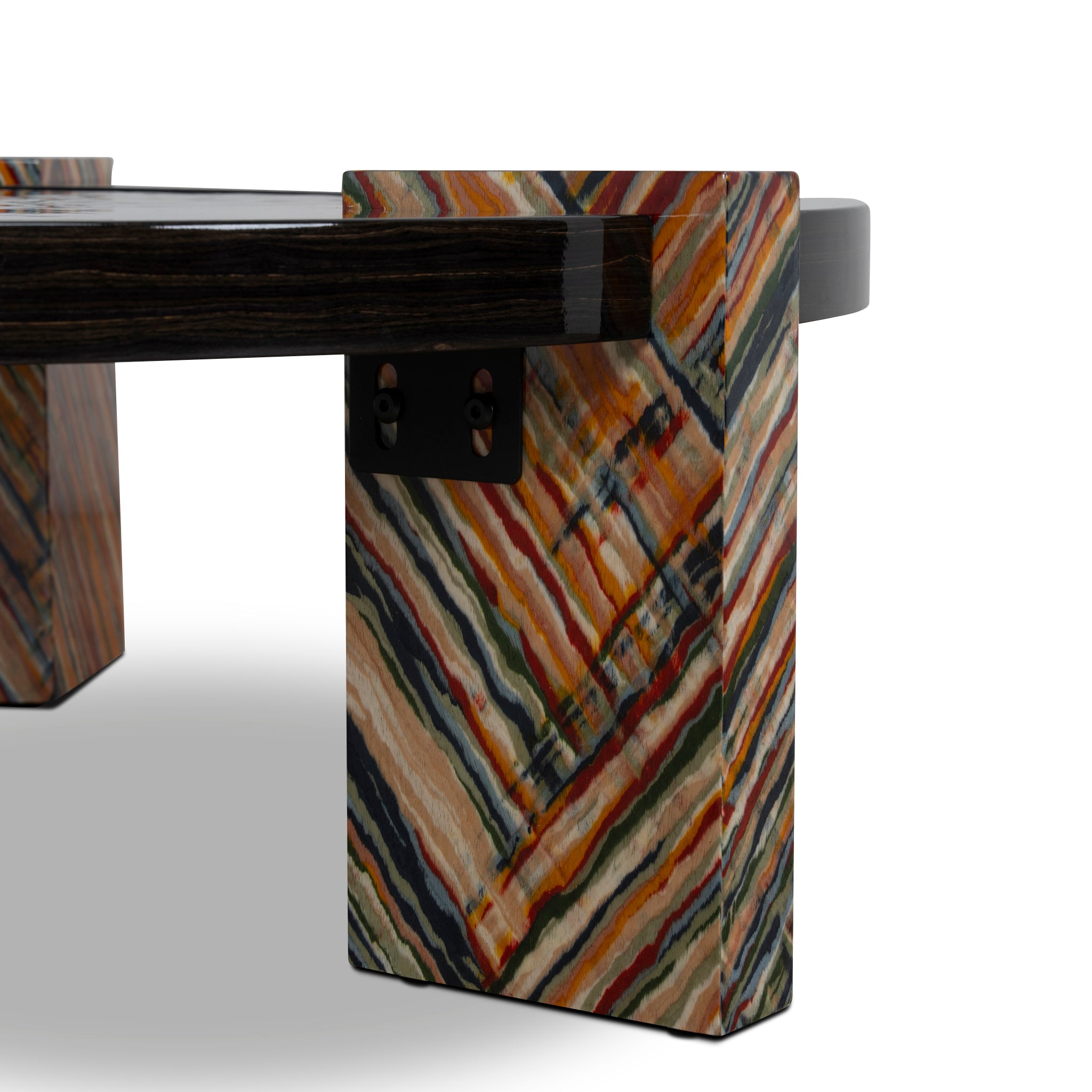 Callisto 93cm Round Coffee Table - Black Coffee Table NY-Core