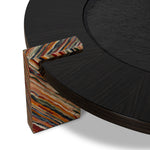 Callisto 93cm Round Coffee Table - Black Coffee Table NY-Core