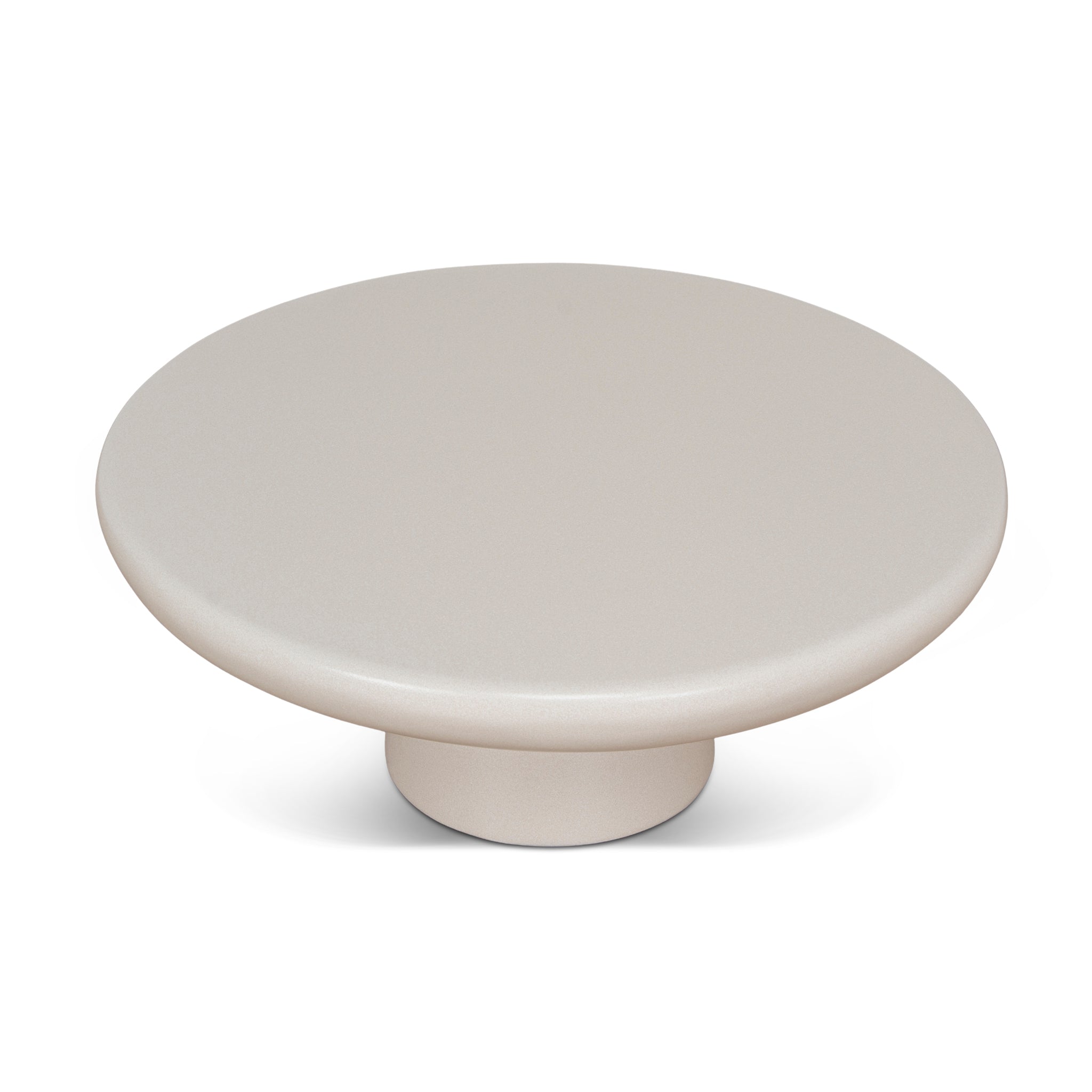 Valona 80cm Round Coffee Table - Ivory Beige Coffee Table NY-Core
