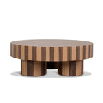 Artea 1m Round Coffee Table - Two Tone Natural Coffee Table Century-Core