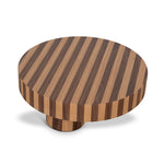 Artea 1m Round Coffee Table - Two Tone Natural Coffee Table Century-Core