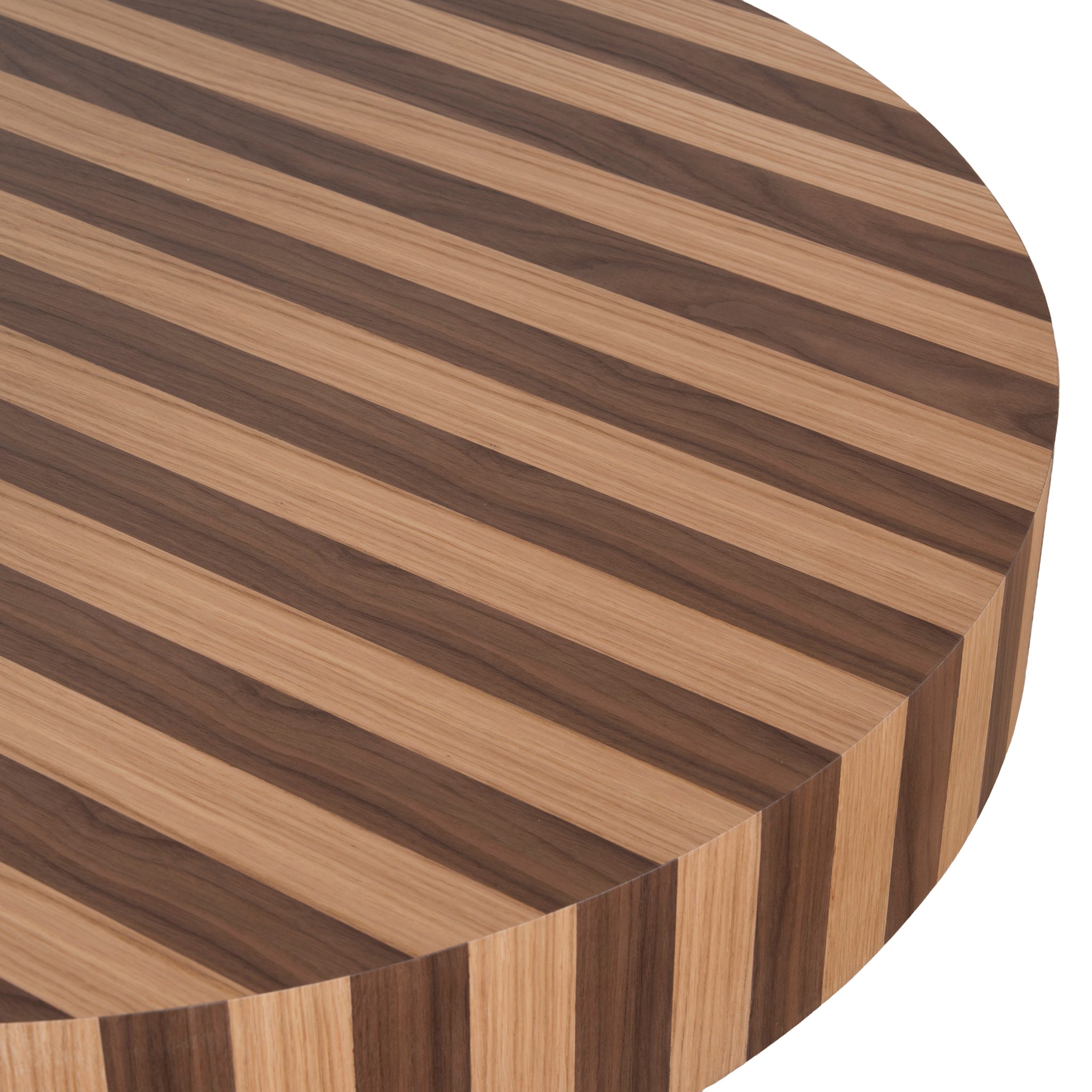 Artea 1m Round Coffee Table - Two Tone Natural Coffee Table Century-Core