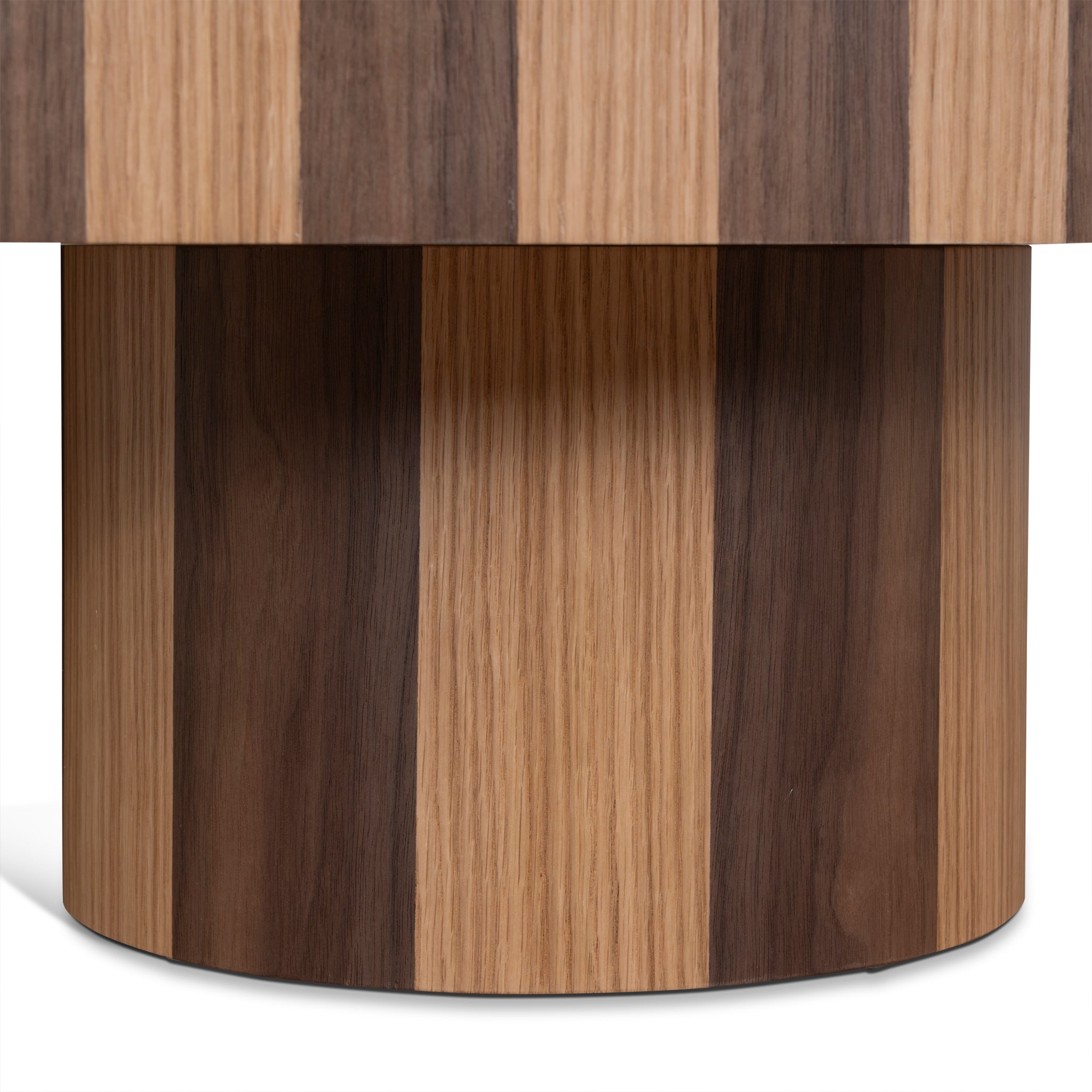 Artea 1m Round Coffee Table - Two Tone Natural Coffee Table Century-Core