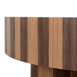 Artea 1m Round Coffee Table - Two Tone Natural Coffee Table Century-Core