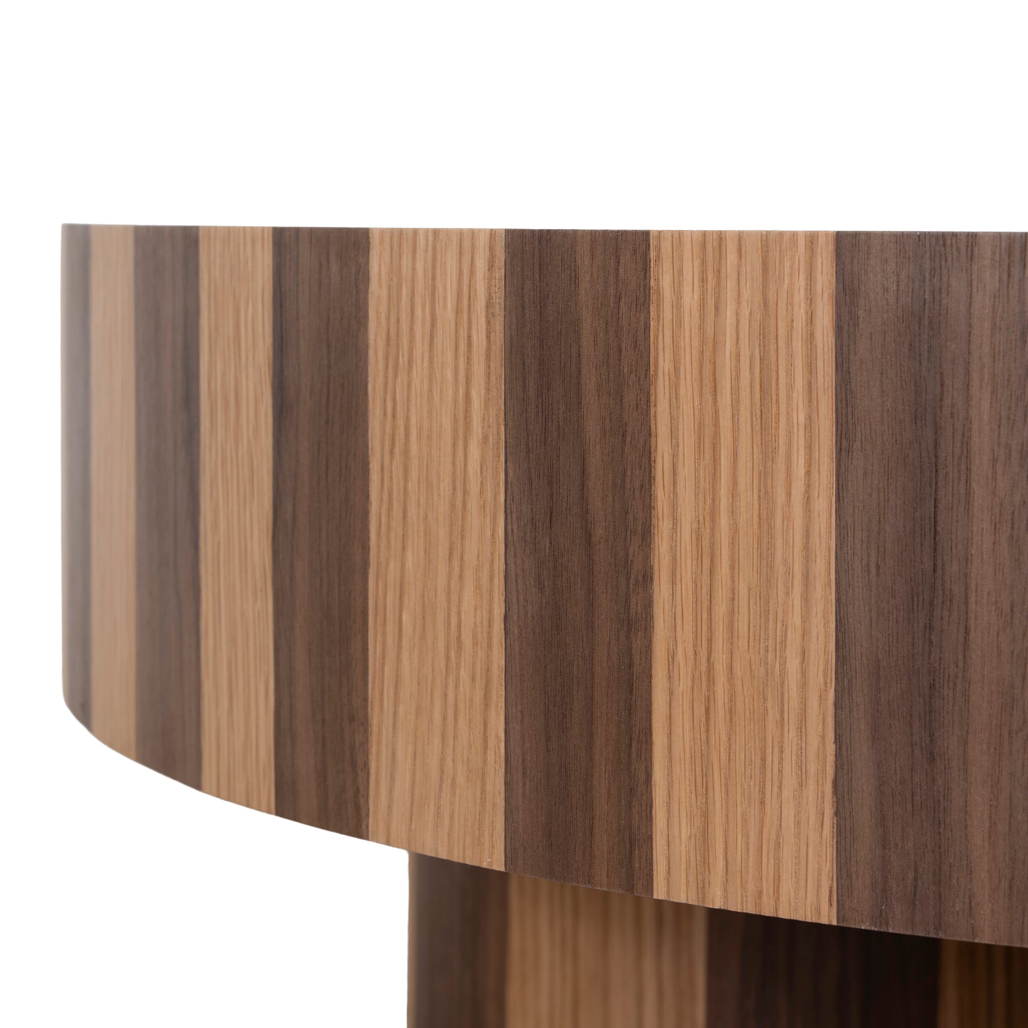 Artea 1m Round Coffee Table - Two Tone Natural Coffee Table Century-Core