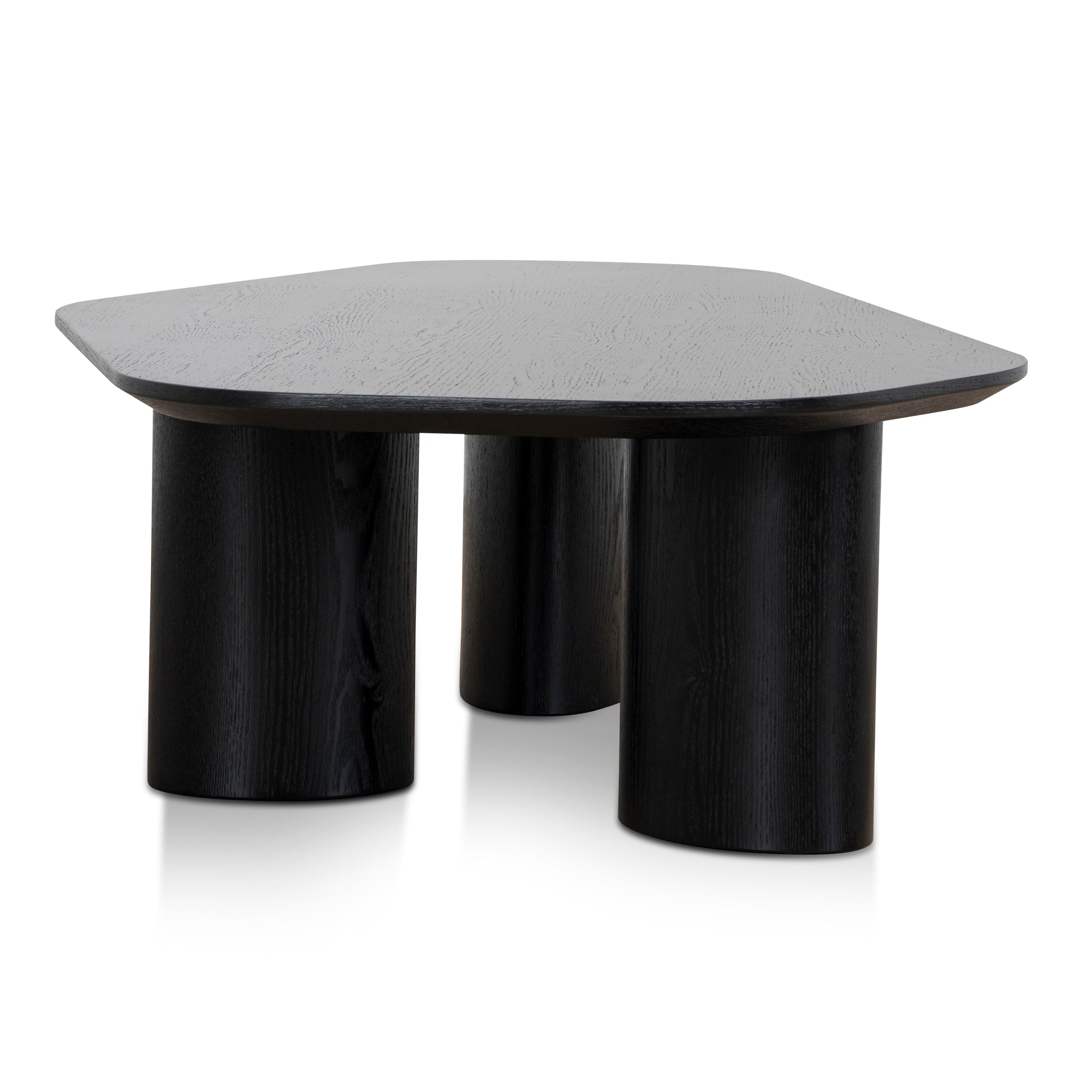 Baroux 1.09m Freeform Coffee Table - Full Black Coffee Table Cino-Core