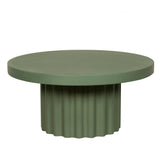 Sovana 90cm Concrete Coffee Table - Green Coffee Table Concrete-Core