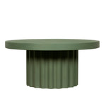 Sovana 90cm Concrete Coffee Table - Green Coffee Table Concrete-Core