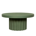 Sovana 90cm Concrete Coffee Table - Green Coffee Table Concrete-Core