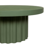 Sovana 90cm Concrete Coffee Table - Green Coffee Table Concrete-Core
