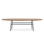 Linda 117.5cm Natural Ash Coffee Table - Black Legs Coffee Table Swady-Core