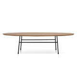 Linda 117.5cm Natural Ash Coffee Table - Black Legs Coffee Table Swady-Core