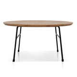 Linda 117.5cm Natural Ash Coffee Table - Black Legs Coffee Table Swady-Core