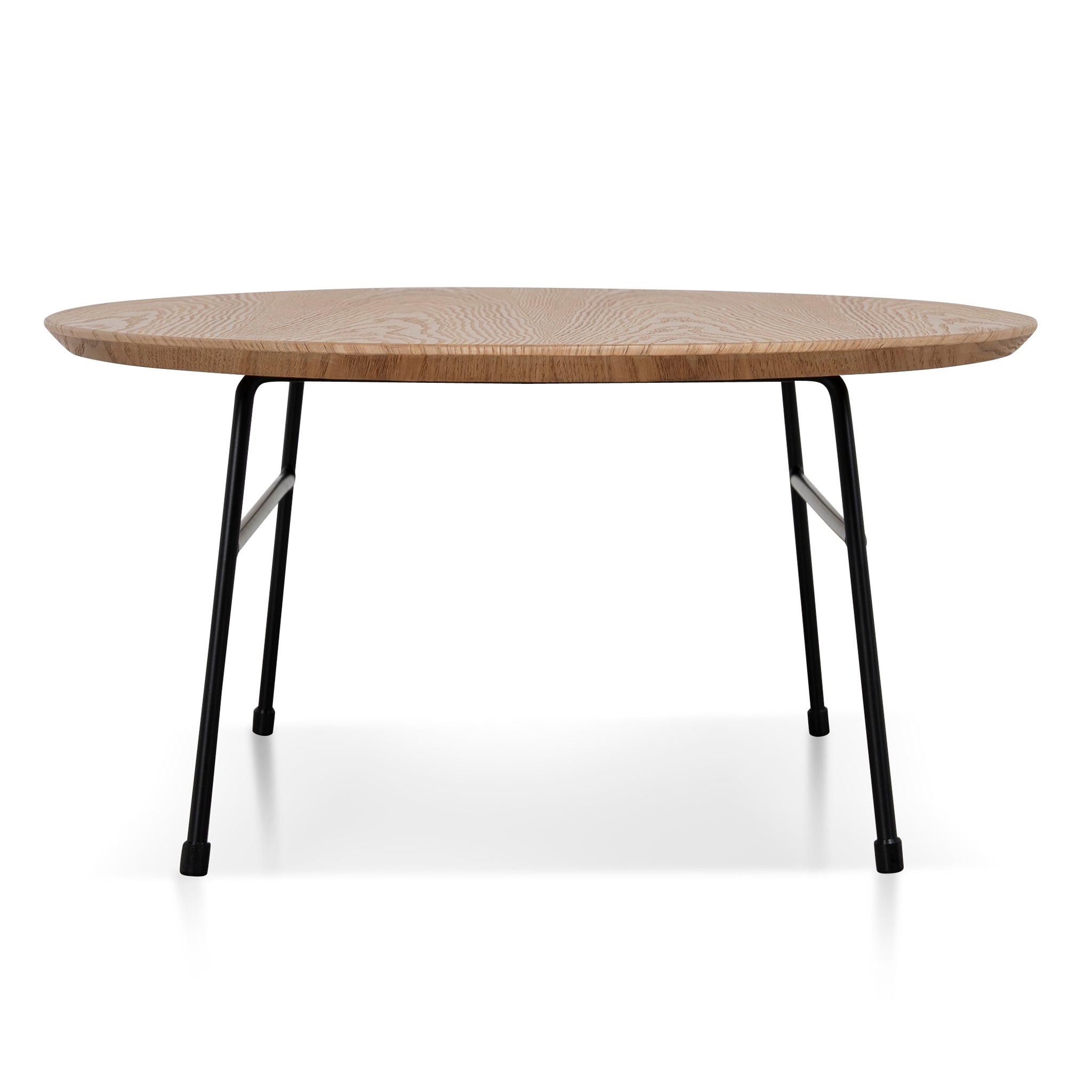 Linda 117.5cm Natural Ash Coffee Table - Black Legs Coffee Table Swady-Core