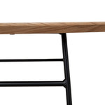 Linda 117.5cm Natural Ash Coffee Table - Black Legs Coffee Table Swady-Core