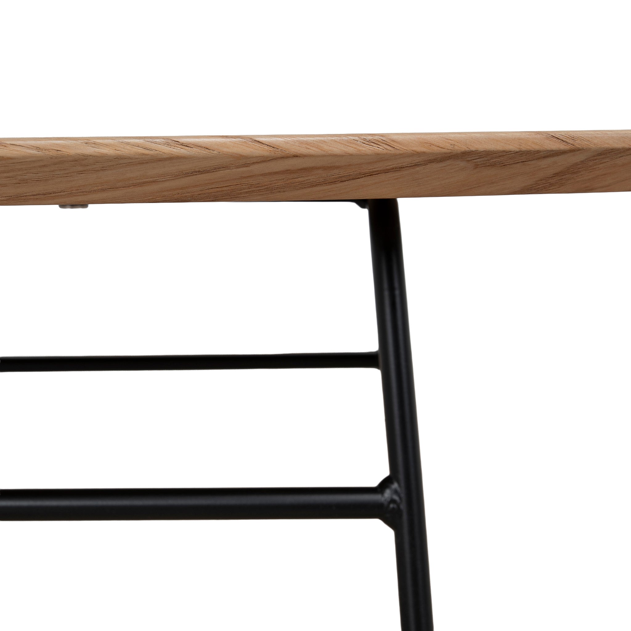 Linda 117.5cm Natural Ash Coffee Table - Black Legs Coffee Table Swady-Core