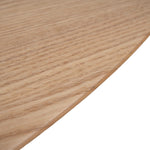 Linda 117.5cm Natural Ash Coffee Table - Black Legs Coffee Table Swady-Core