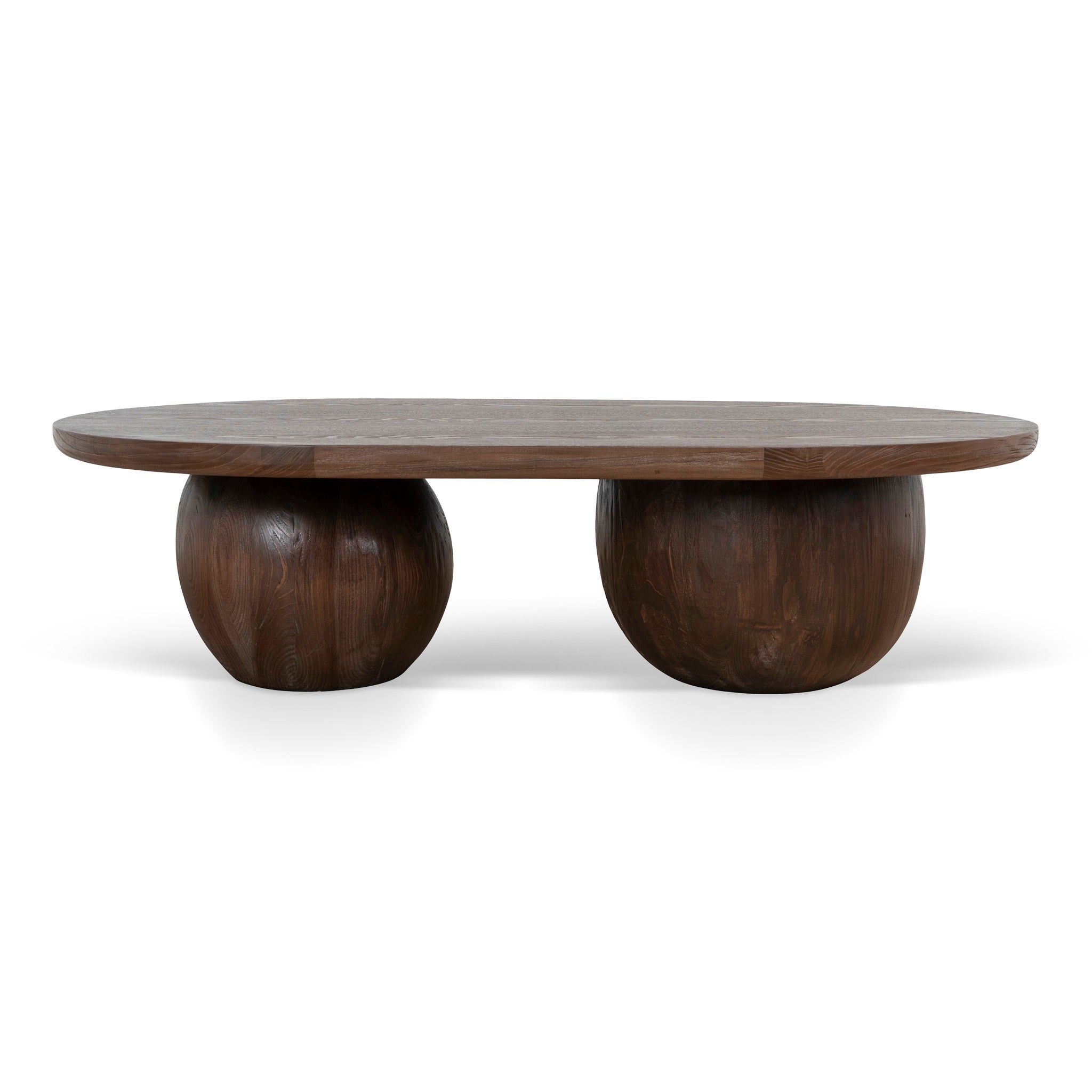 Monli 1.3m Elm Coffee Table - Walnut Coffee Table Nicki-Core