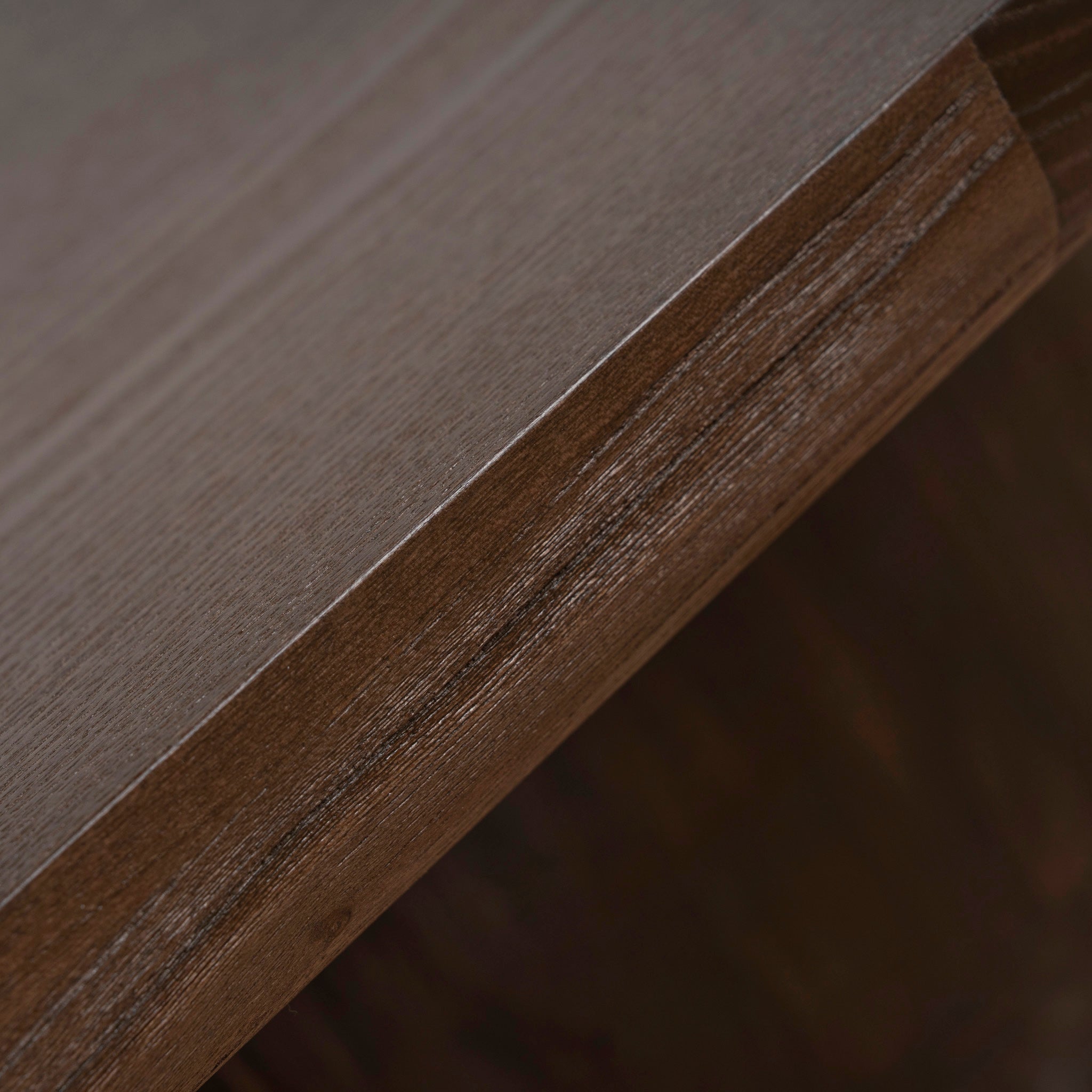 Monli 1.3m Elm Coffee Table - Walnut Coffee Table Nicki-Core