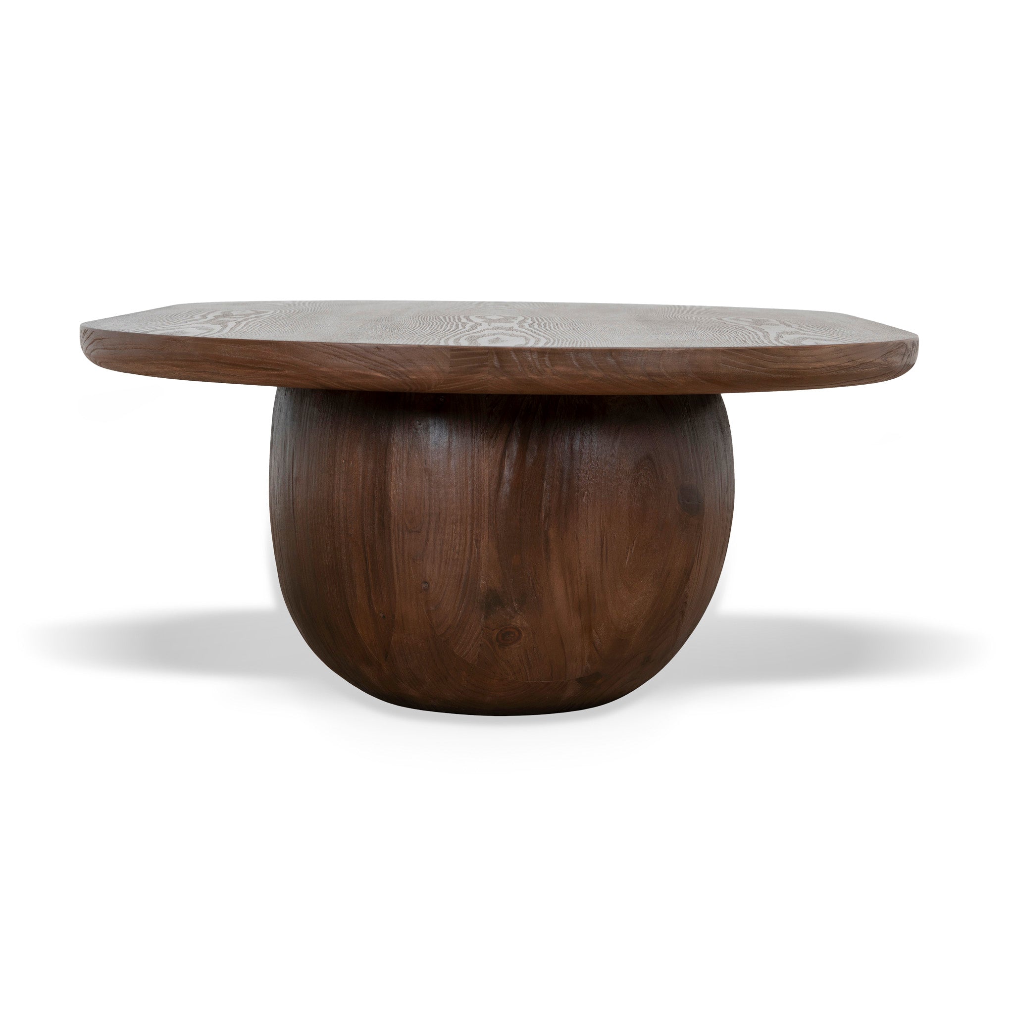 Monli 1.3m Elm Coffee Table - Walnut Coffee Table Nicki-Core