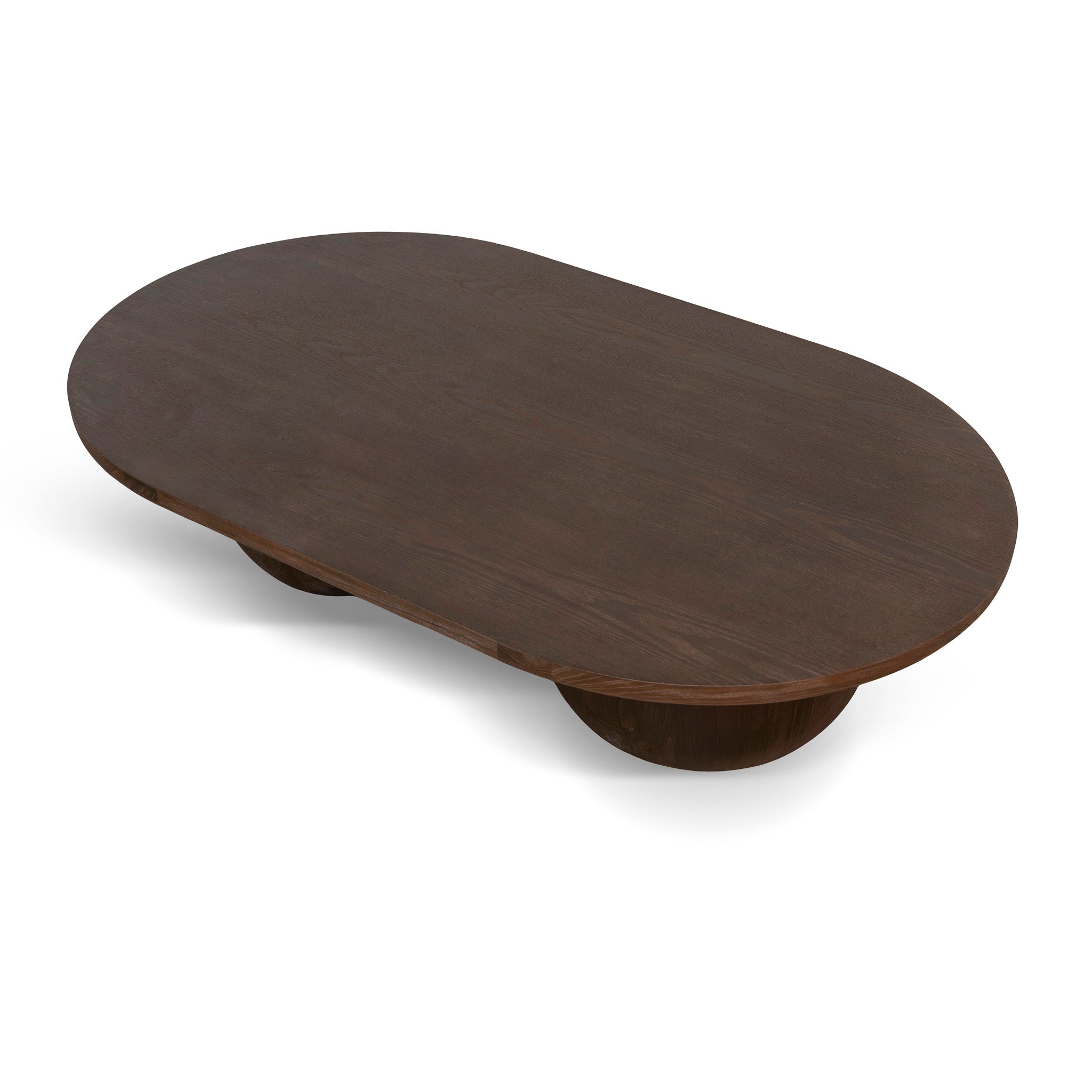 Monli 1.3m Elm Coffee Table - Walnut Coffee Table Nicki-Core