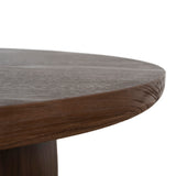 Monli 1.3m Elm Coffee Table - Walnut Coffee Table Nicki-Core