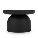 Orvano 60cm Round Coffee Table - Matte Black Coffee Table Eastern-Local