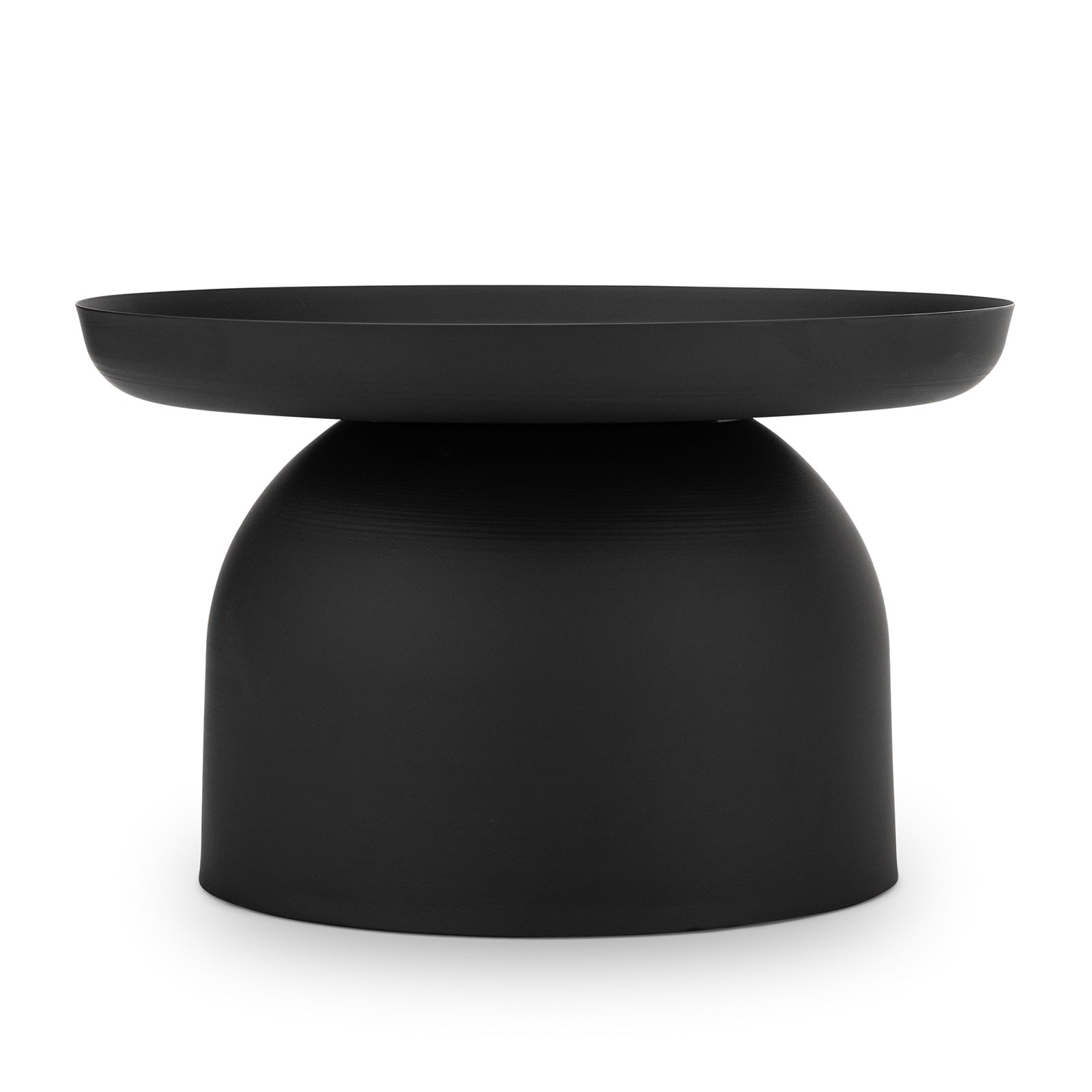 Orvano 60cm Round Coffee Table - Matte Black Coffee Table Eastern-Local