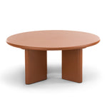 Terren 80cm Round Coffee Table - Muted Terracotta Coffee Table Eastern-Local