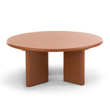Terren 80cm Round Coffee Table - Muted Terracotta Coffee Table Eastern-Local