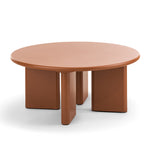 Terren 80cm Round Coffee Table - Muted Terracotta Coffee Table Eastern-Local